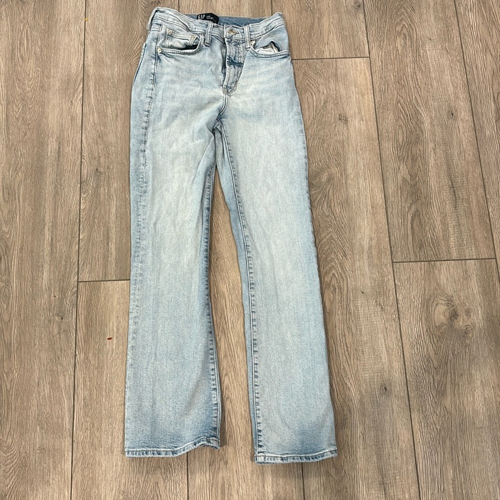 Light-washed gap jeans